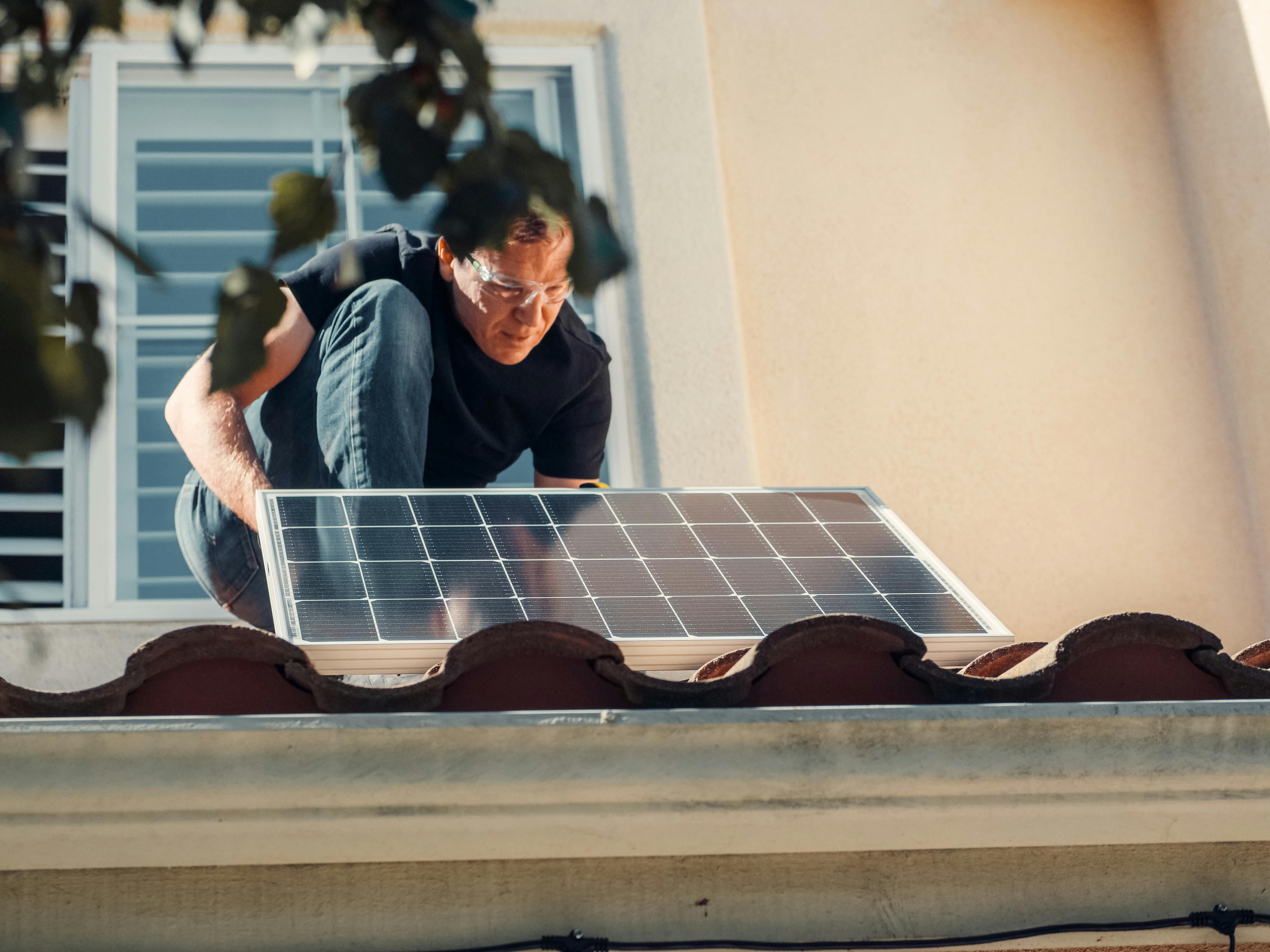 Solar panel installation technician